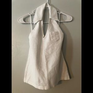 Loft white halter top